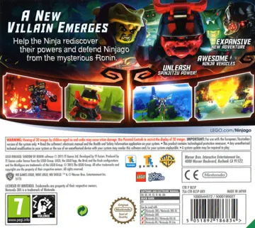 LEGO Ninjago Ronin no Kage (Japan) box cover back